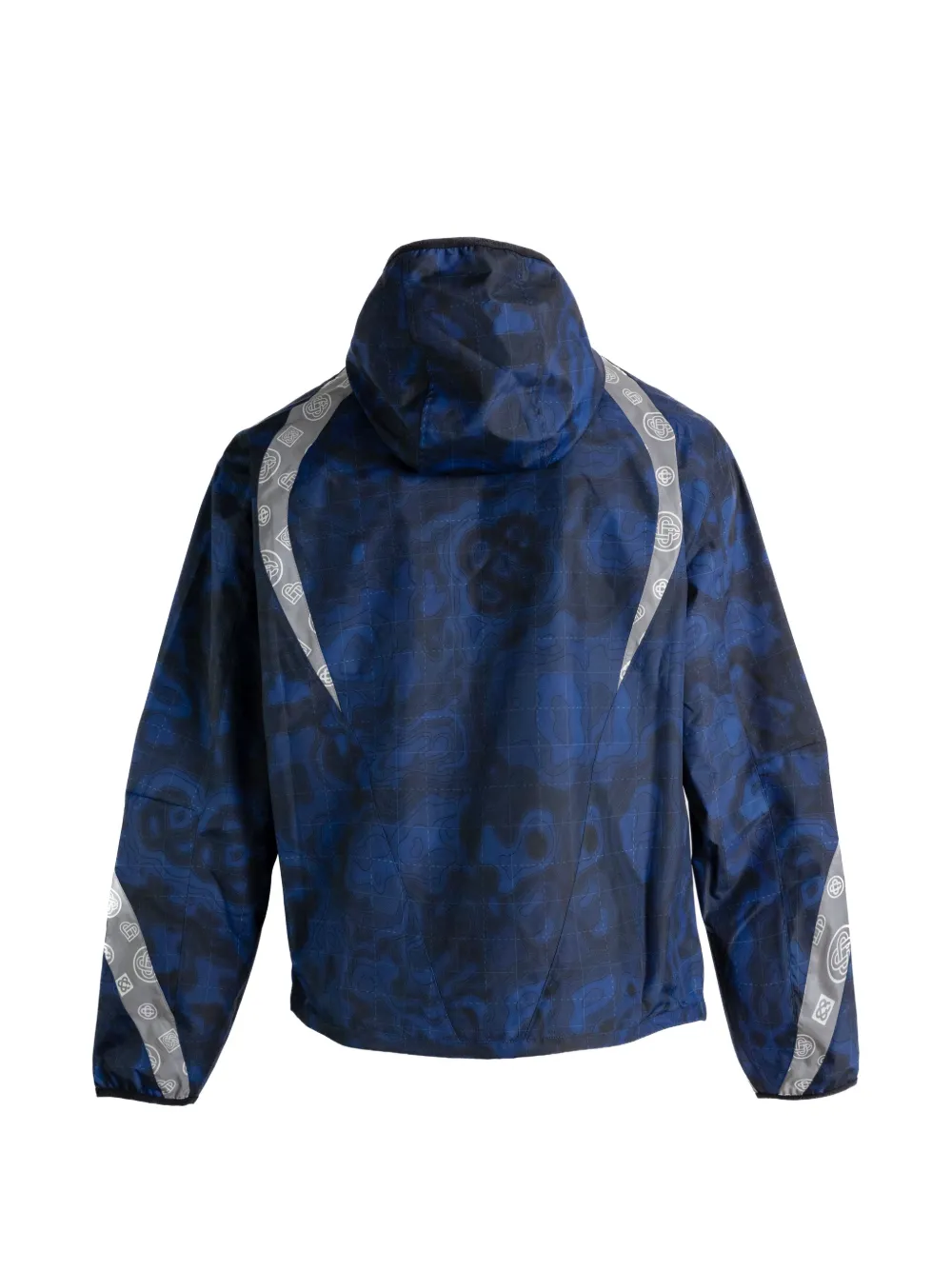 Casablanca Jack met capuchon en heatmap-print Blauw