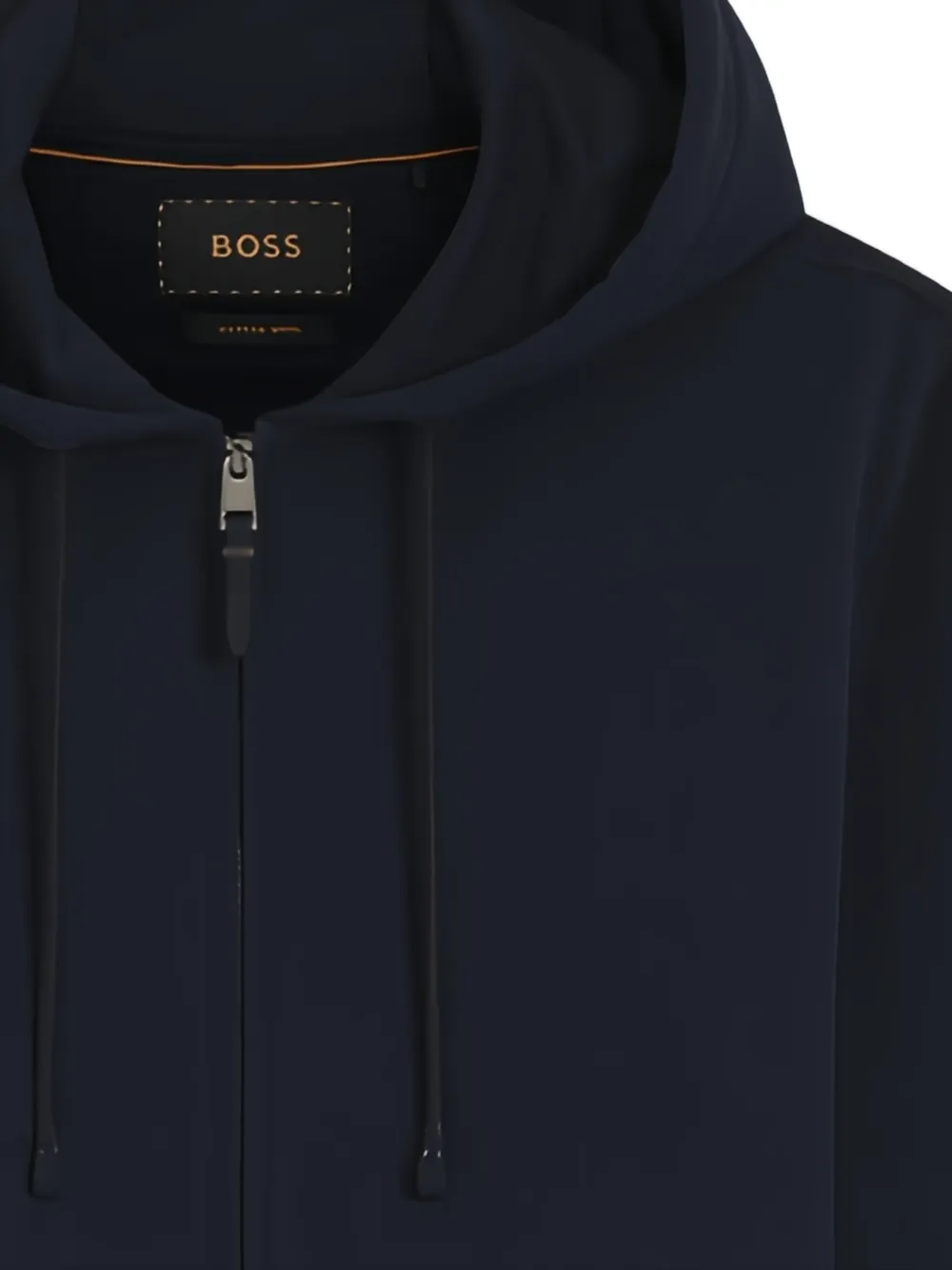 BOSS Hoodie met rits Blauw