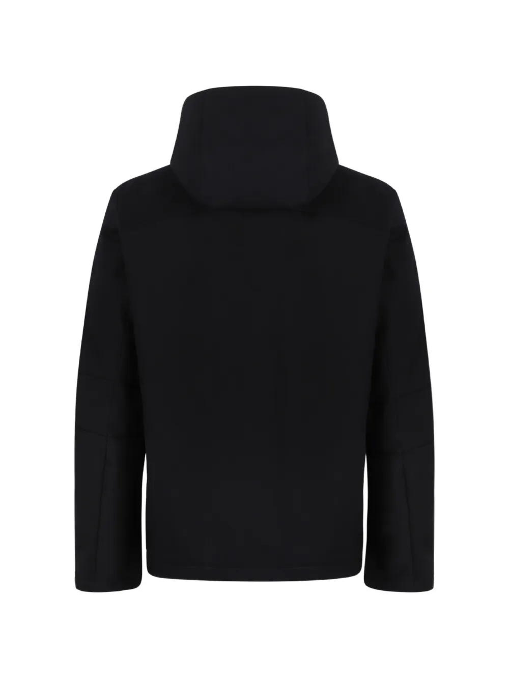 Add hooded concealed-fastening jacket Blauw