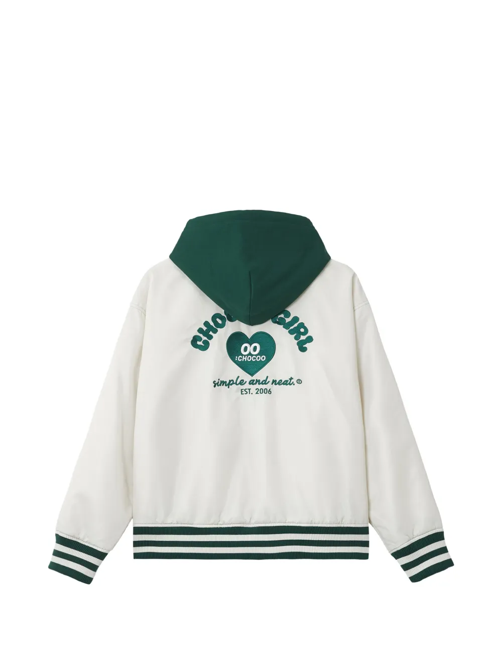 CHOCOOLATE logo-patch hooded jacket Wit