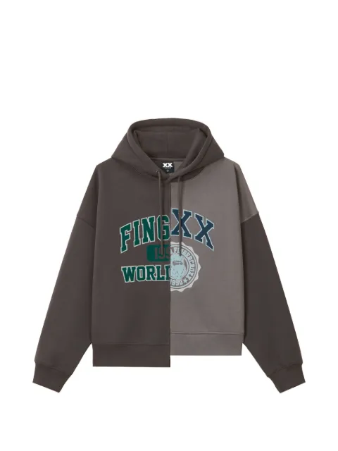 FINGERCROXX hoodie con paneles y logo estampado