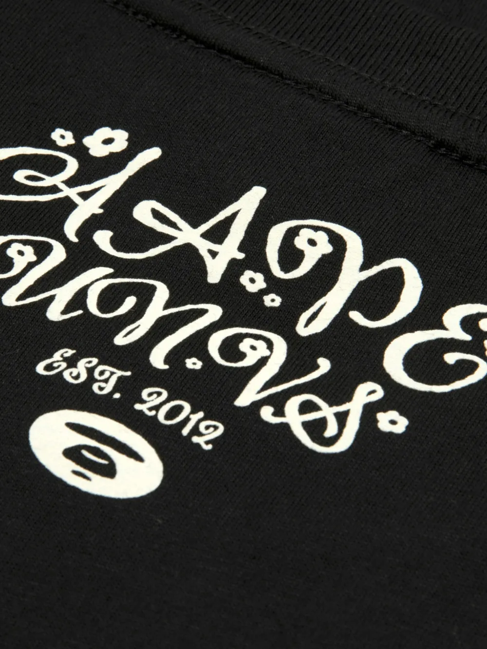 AAPE BY *A BATHING APE AAPEUNVS T-shirt met lange mouwen en grafische print Zwart