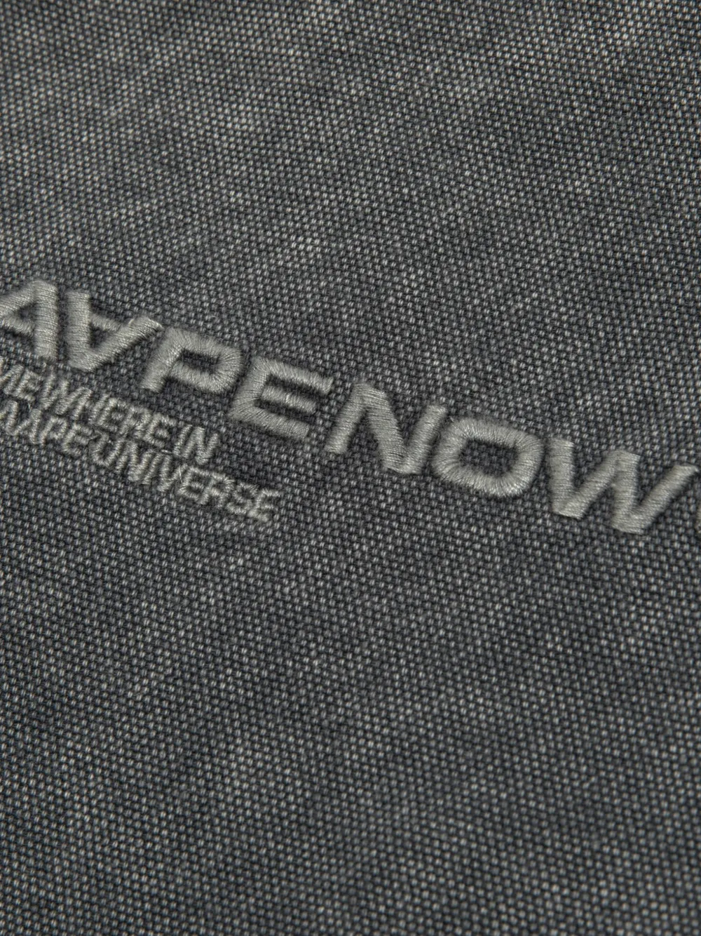AAPE BY *A BATHING APE Aapenow jack met geborduurd logo en rits Grijs