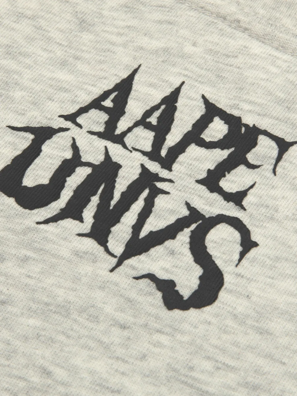 AAPE BY *A BATHING APE Moonface T-shirt met lange mouwen en logo-print Grijs