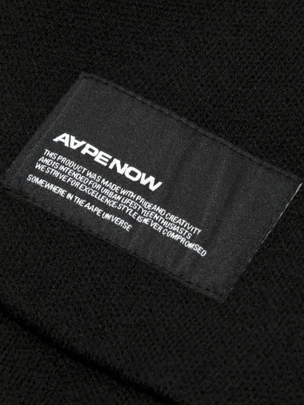 AAPE BY *A BATHING APE Hoodie met logopatch Zwart