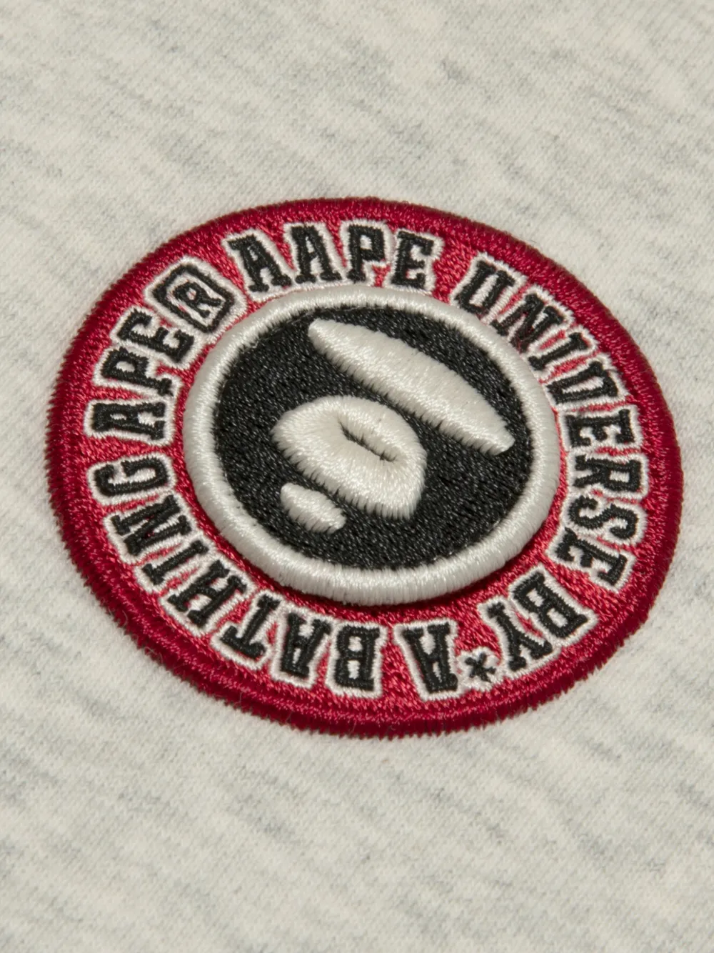 AAPE BY *A BATHING APE Hoodie met logo-patch en raglan mouwen Grijs