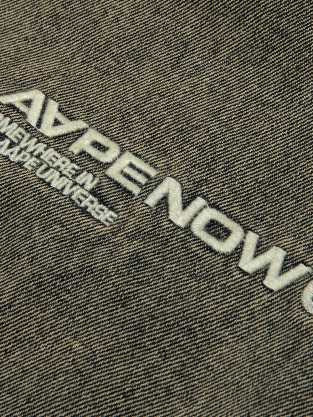 AAPE BY *A BATHING APE Aapenow jack met geborduurd logo en acid-wassing Grijs