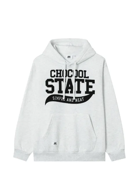 CHOCOOLATE logo-print drawstring hoodie