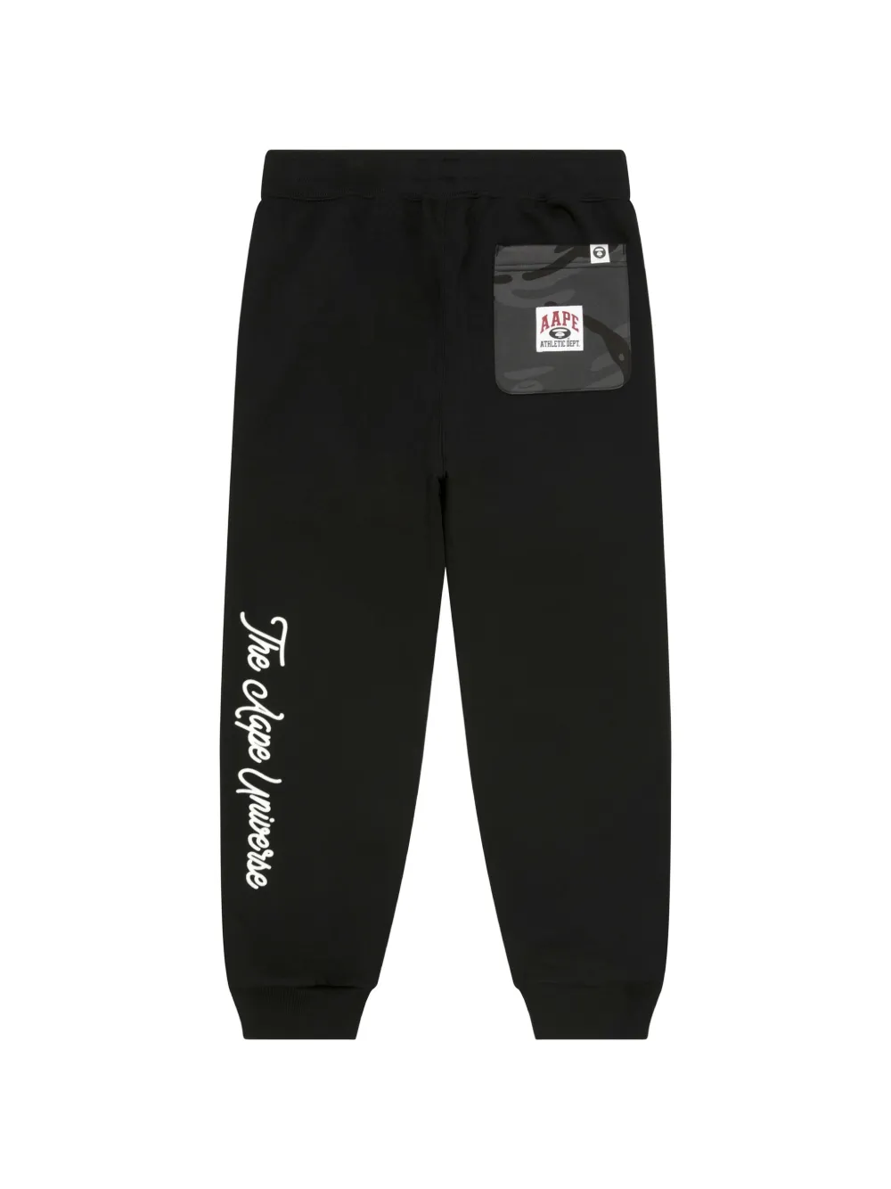 AAPE BY *A BATHING APE Moonface trainingsbroek met logopatch Zwart