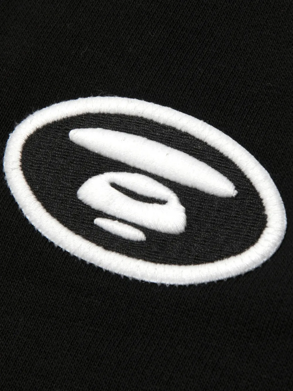 AAPE BY *A BATHING APE Moonface trainingsbroek met logopatch Zwart