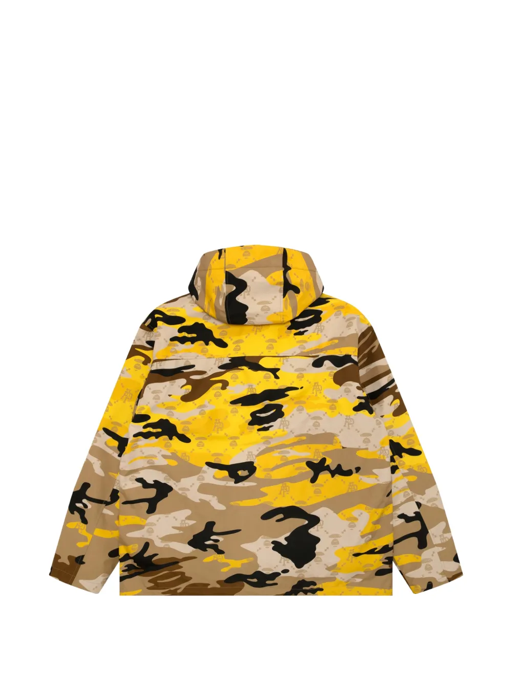 AAPE BY *A BATHING APE Camo donsjack met capuchon Geel