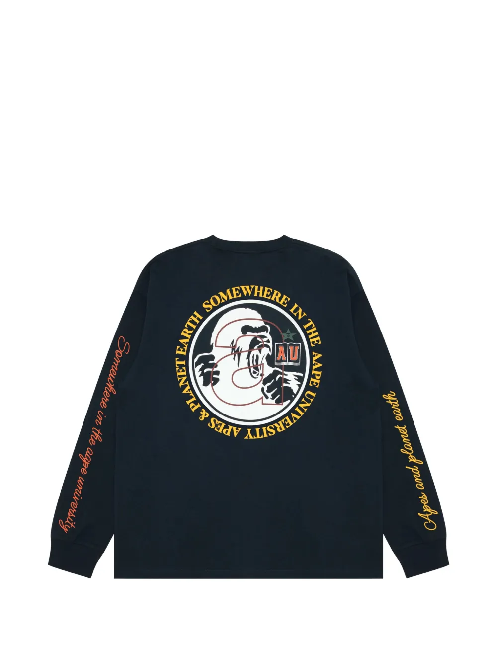 AAPE BY *A BATHING APE T-shirt met print Blauw
