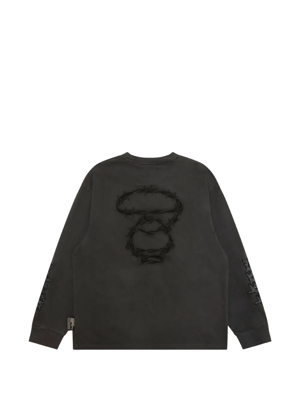 AAPE BY *A BATHING APE T-shirt met geborduurd logo Grijs