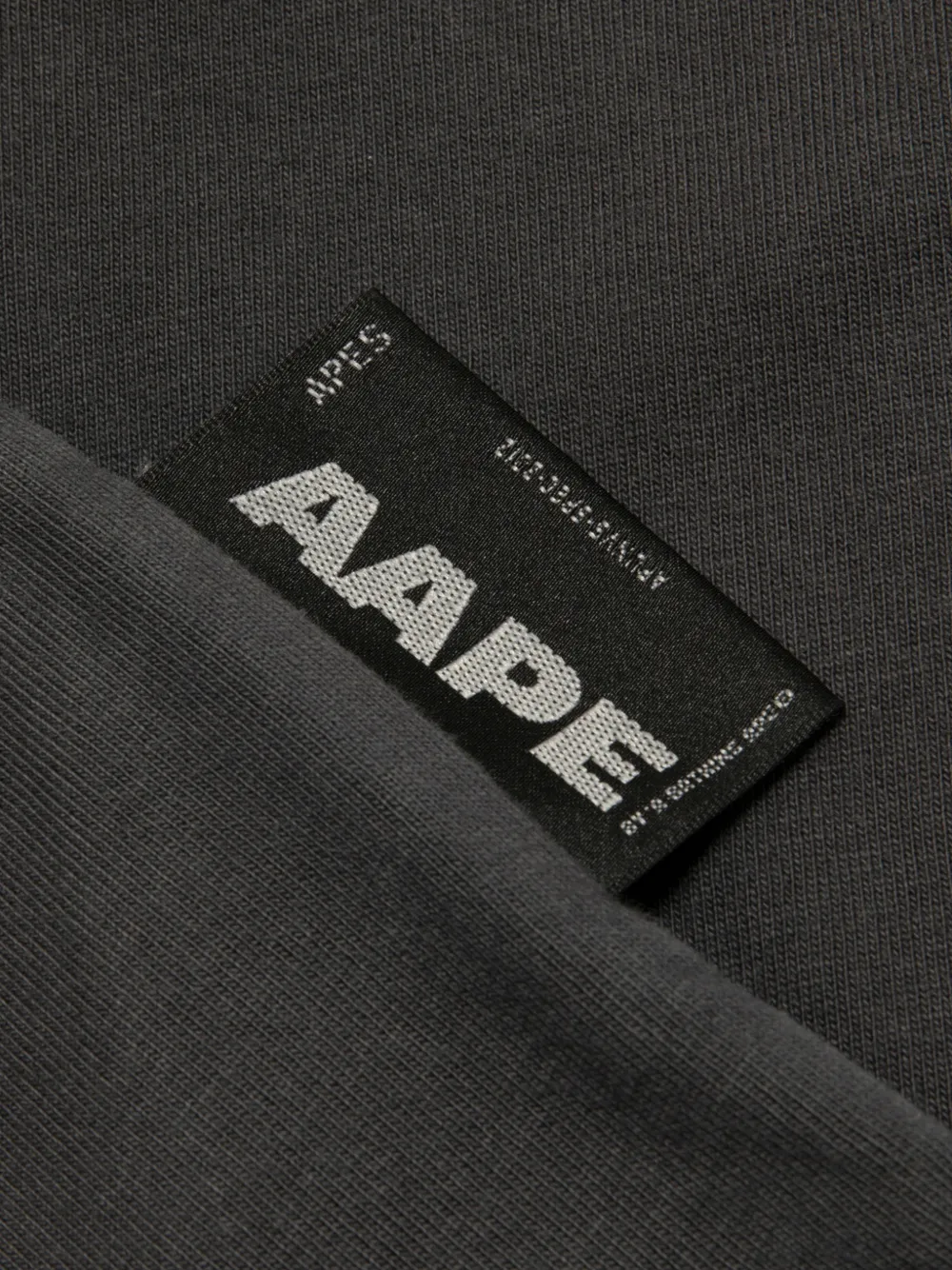 AAPE BY *A BATHING APE T-shirt met geborduurd logo Grijs