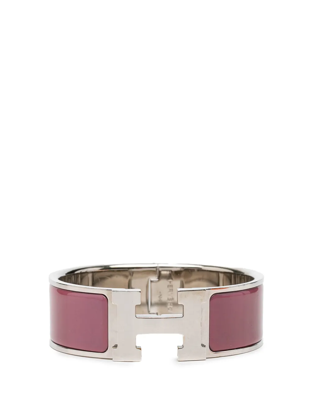 Hermès Pre-Owned 2000-2025 Wide Enamel Clic Clac H Bracelet PM costume bracelet - Rosso