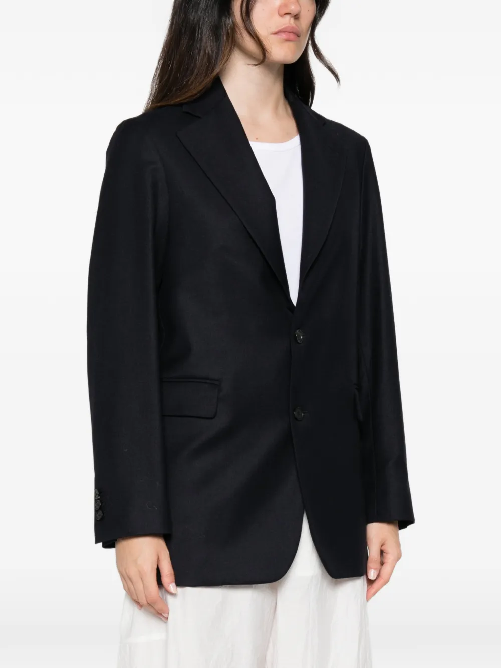 Barena Blazer met enkele rij knopen Blauw