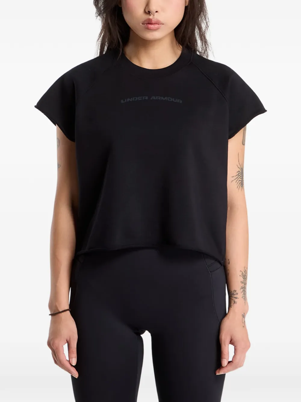 Under Armour Icon cut-off T-shirt - Nero