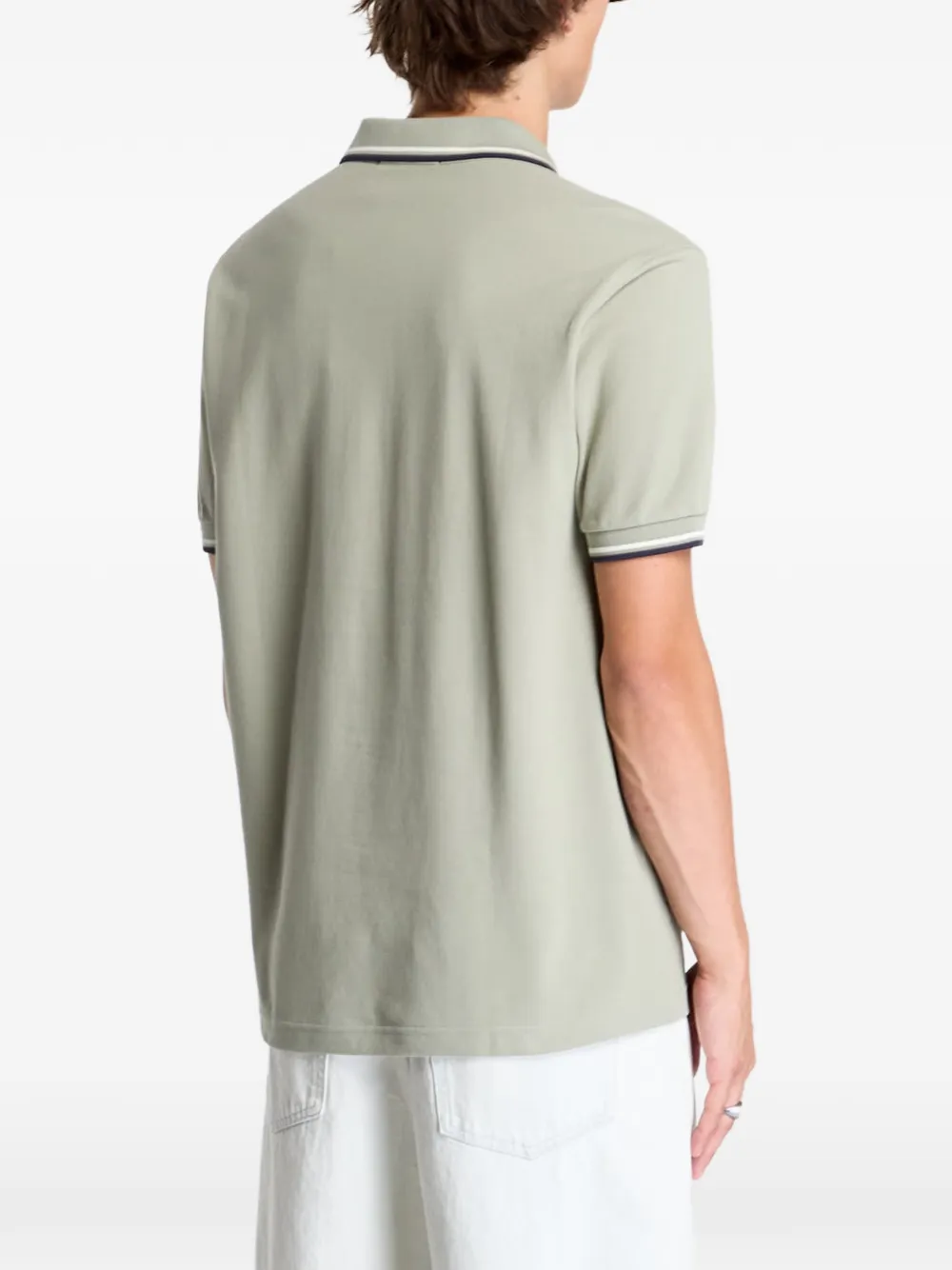Fred Perry Poloshirt met dubbele kraag Groen