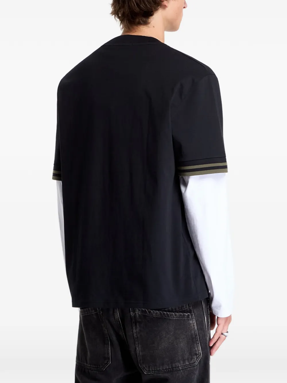 Fred Perry T-shirt met ronde hals Zwart