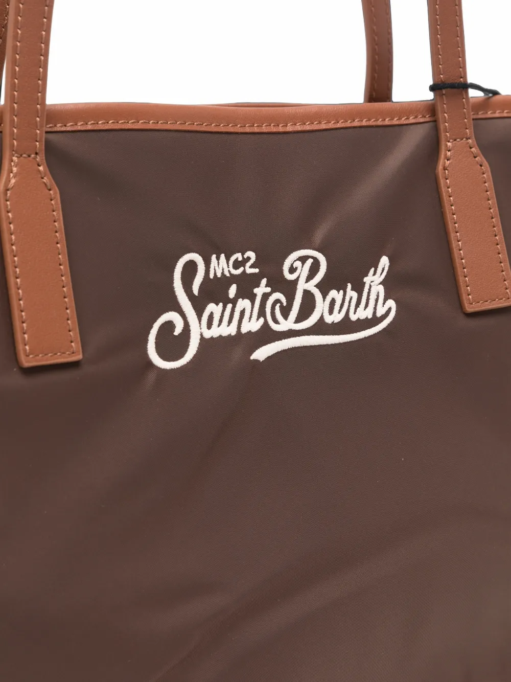 MC2 Saint Barth mid City logo-embroidered tote bag Bruin