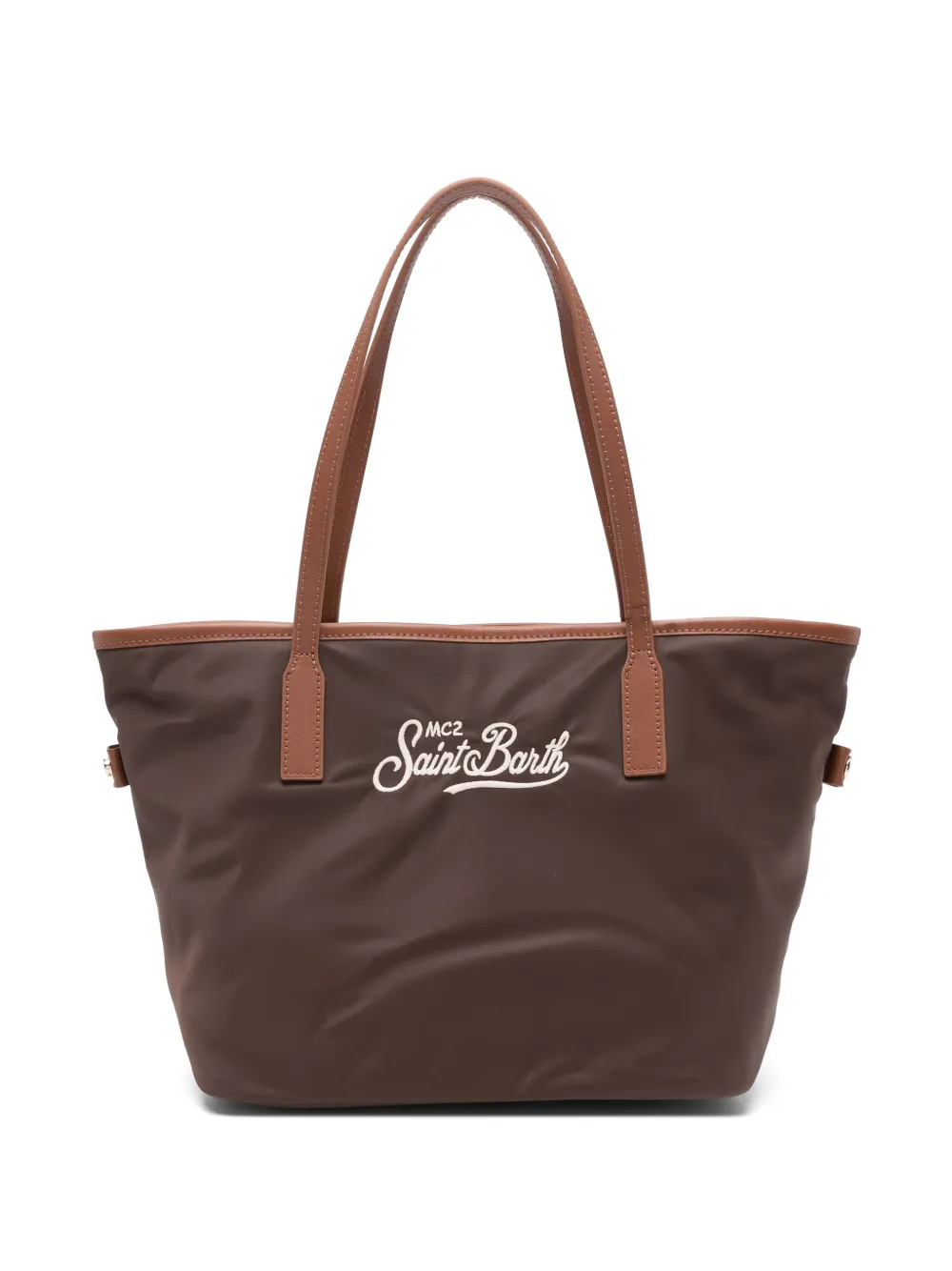 MC2 Saint Barth mid City logo-embroidered tote bag Bruin