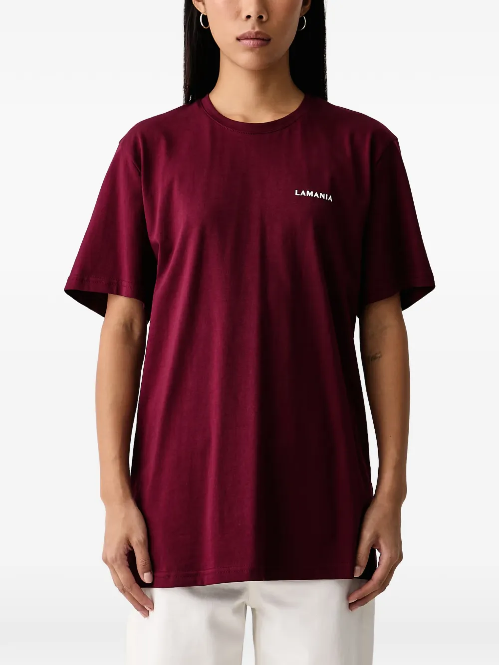 La Mania logo-print crew-neck T-shirt