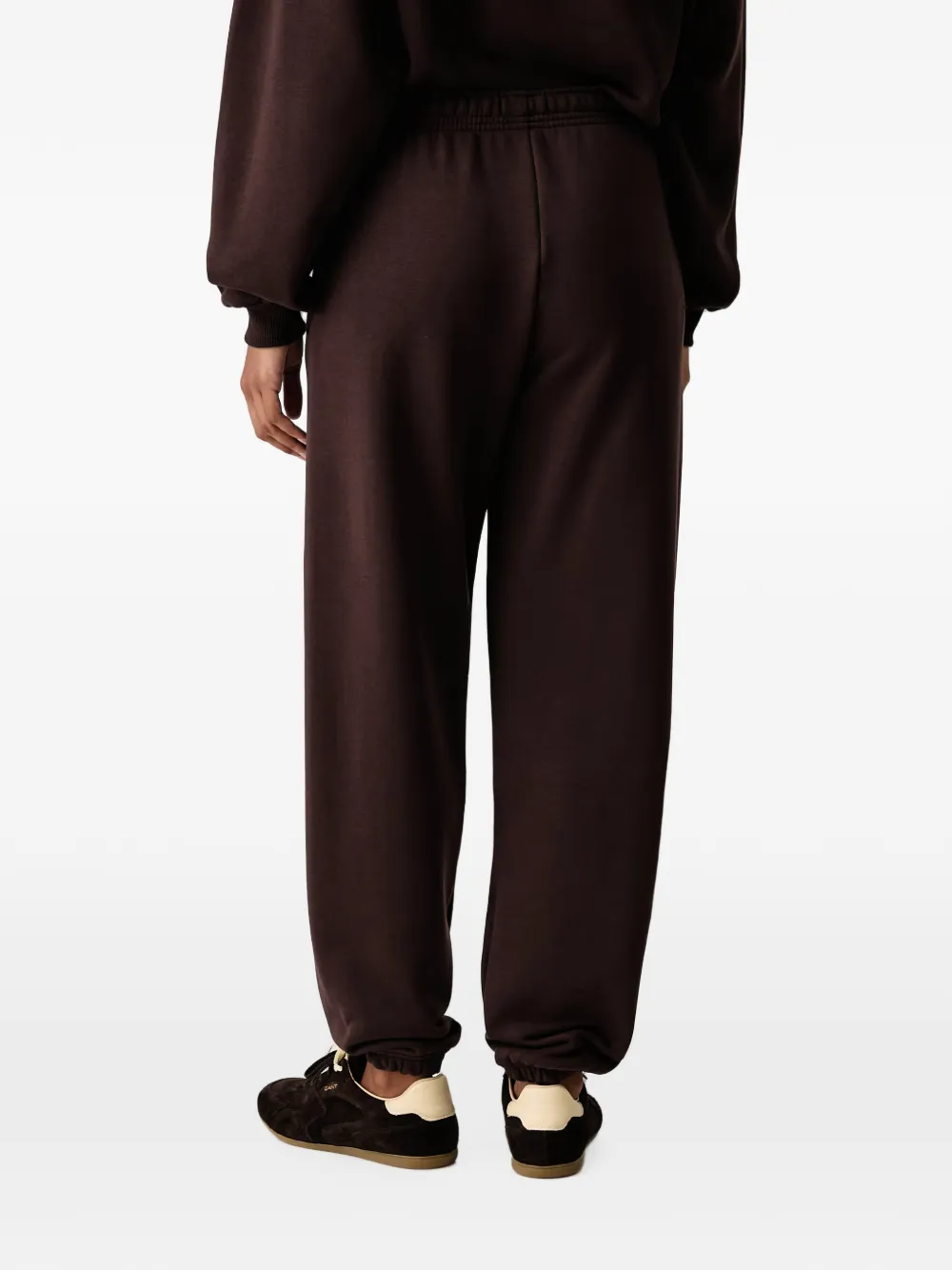 La Mania Angeles elastische trainingsbroek met logoprint Bruin