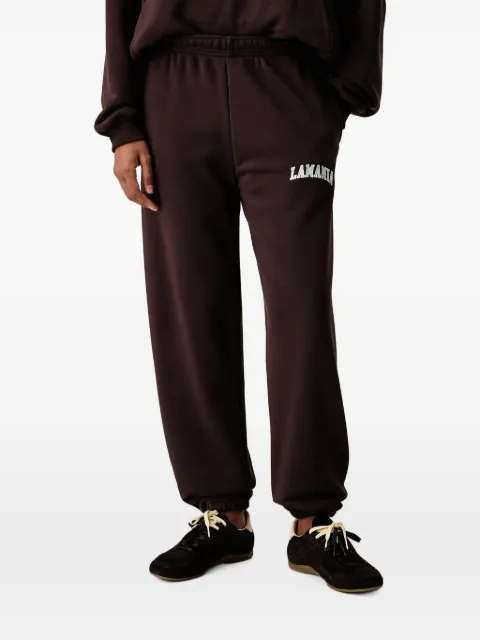 La Mania Angeles logo-print elasticated track pants