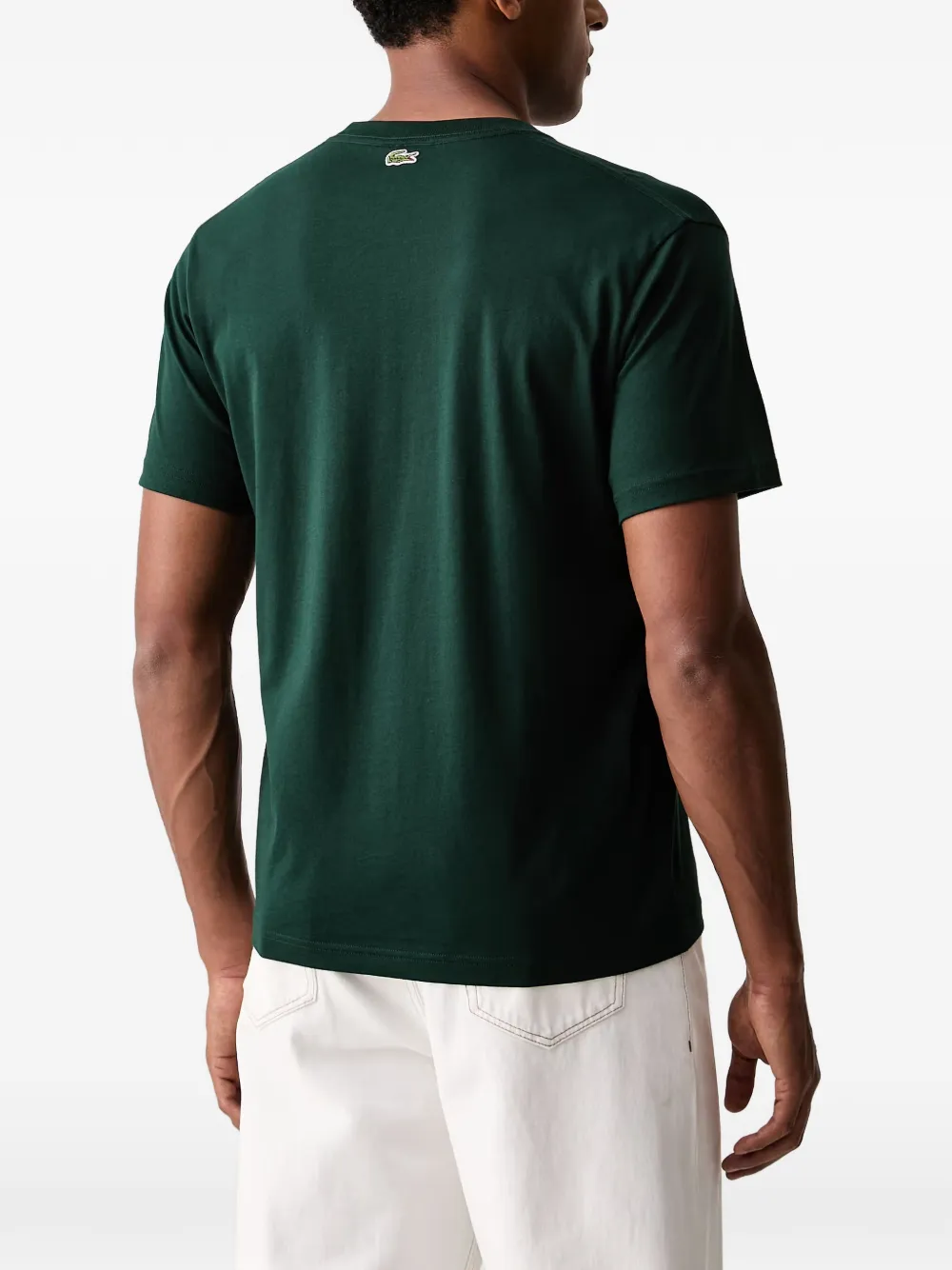 Lacoste T-shirt met logoprint Groen