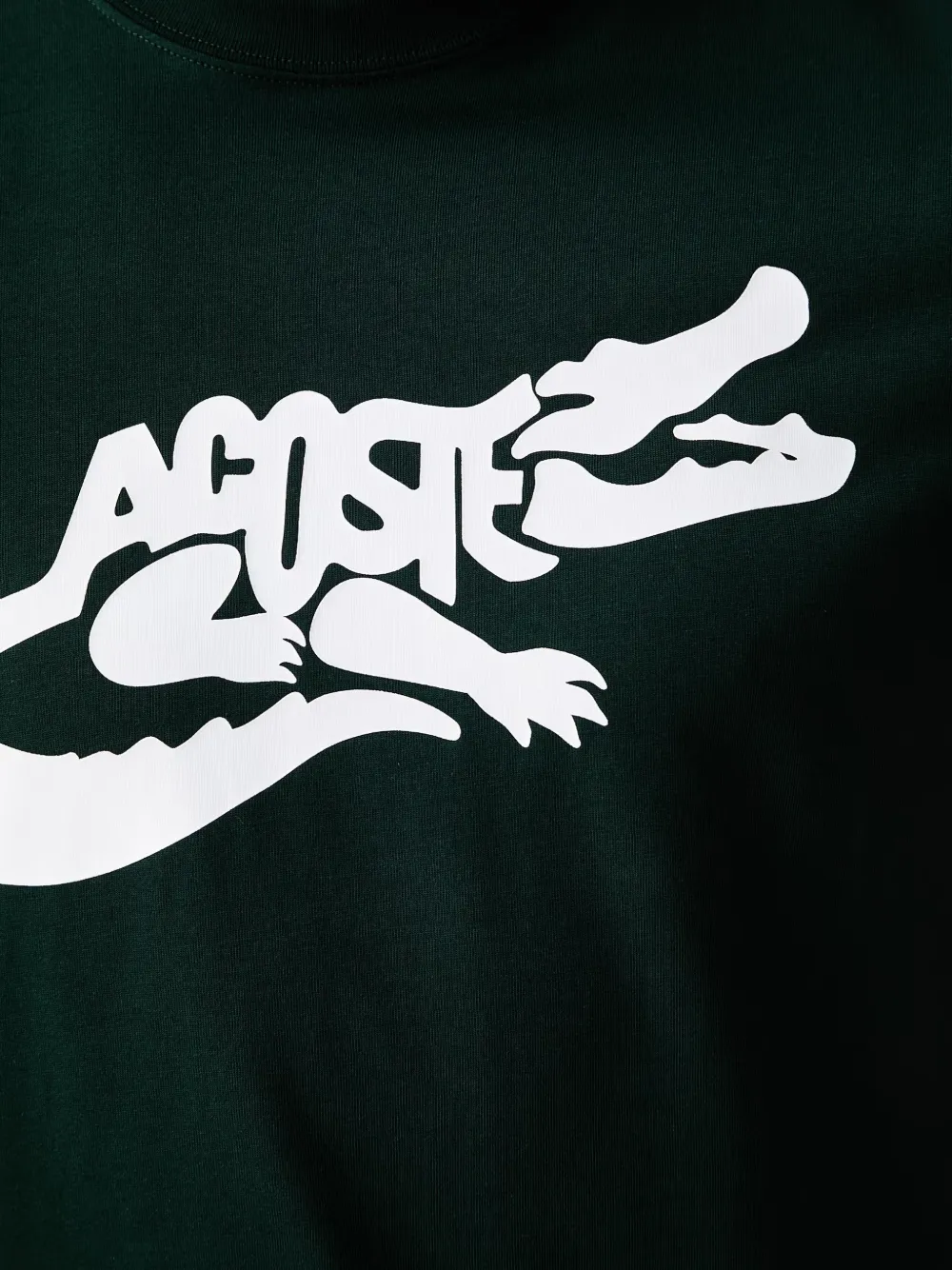 Lacoste T-shirt met logoprint Groen