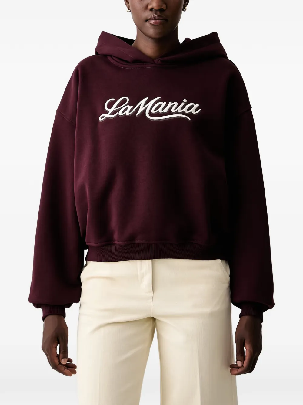 La Mania Luma logo-embroidered hoodie