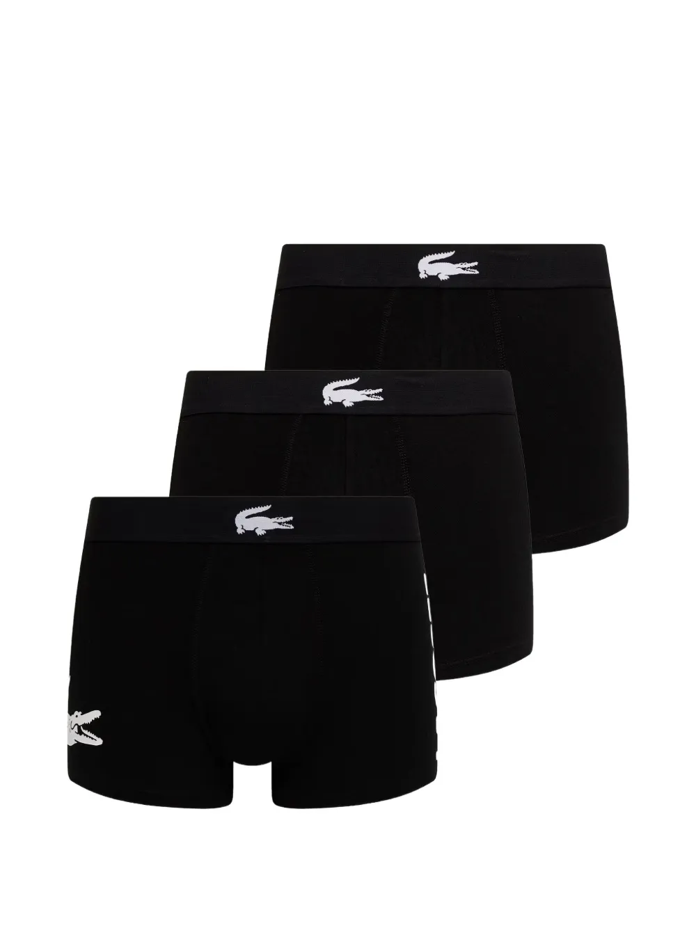 Lacoste logo-print boxers (set of three) - Nero