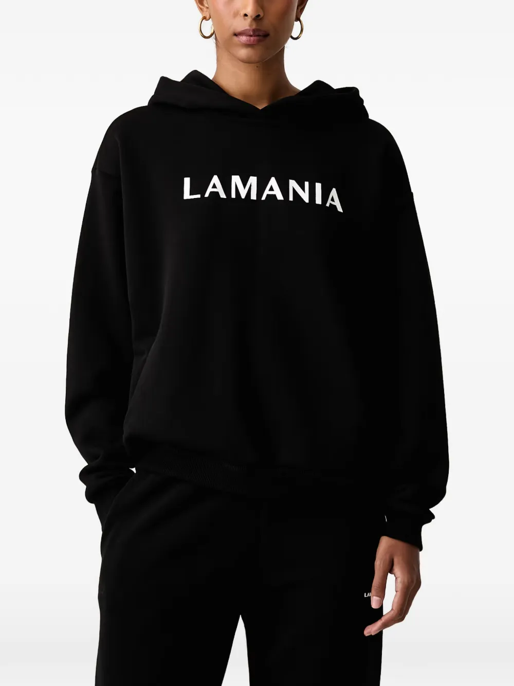 La Mania Every logo-print hoodie - Nero