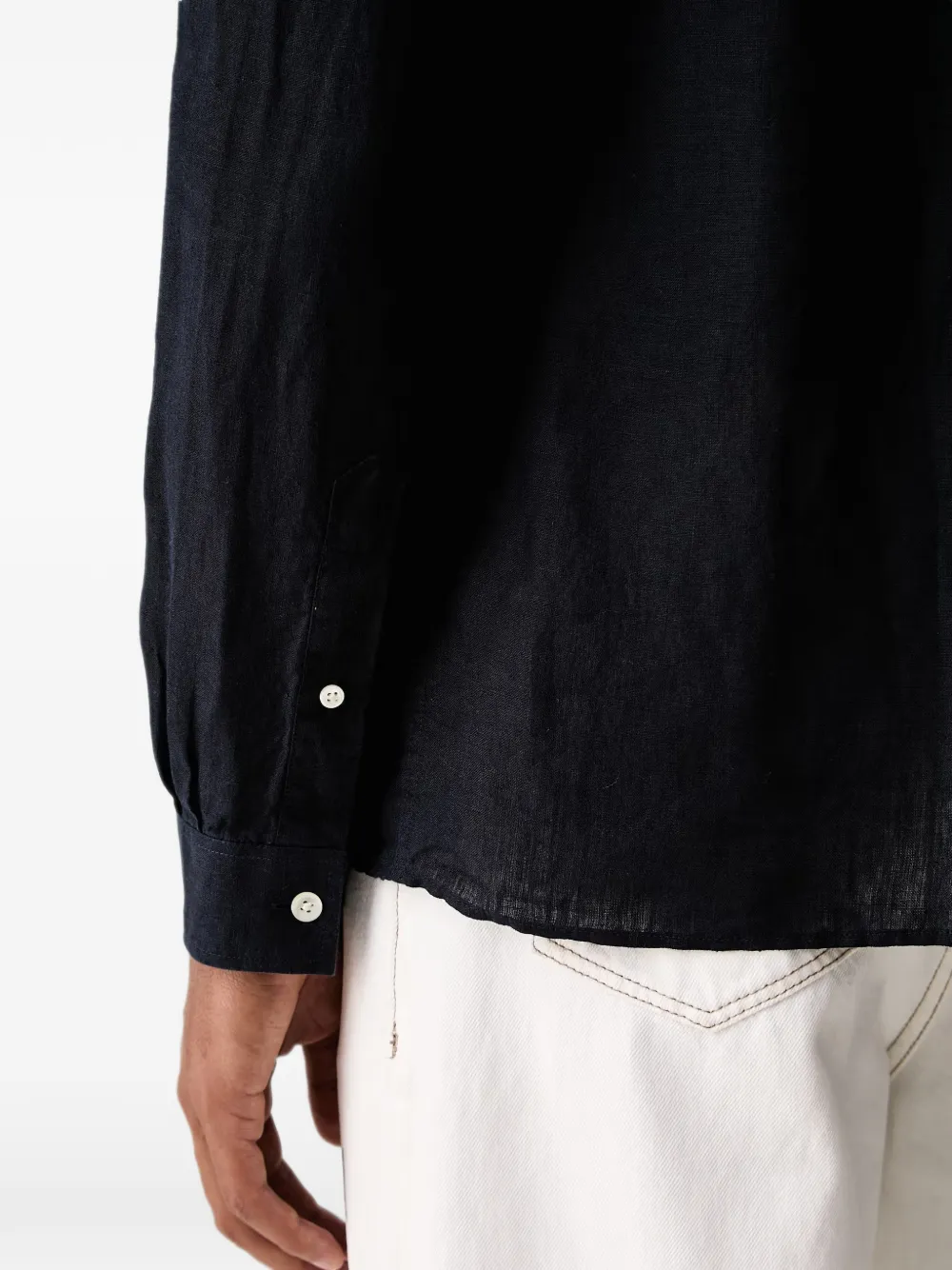 Lacoste Overhemd met logopatch Blauw