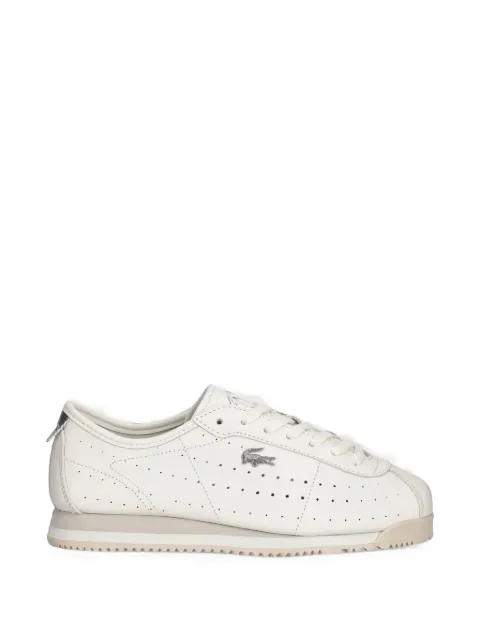 Lacoste Club perforated logo-plaque sneakers