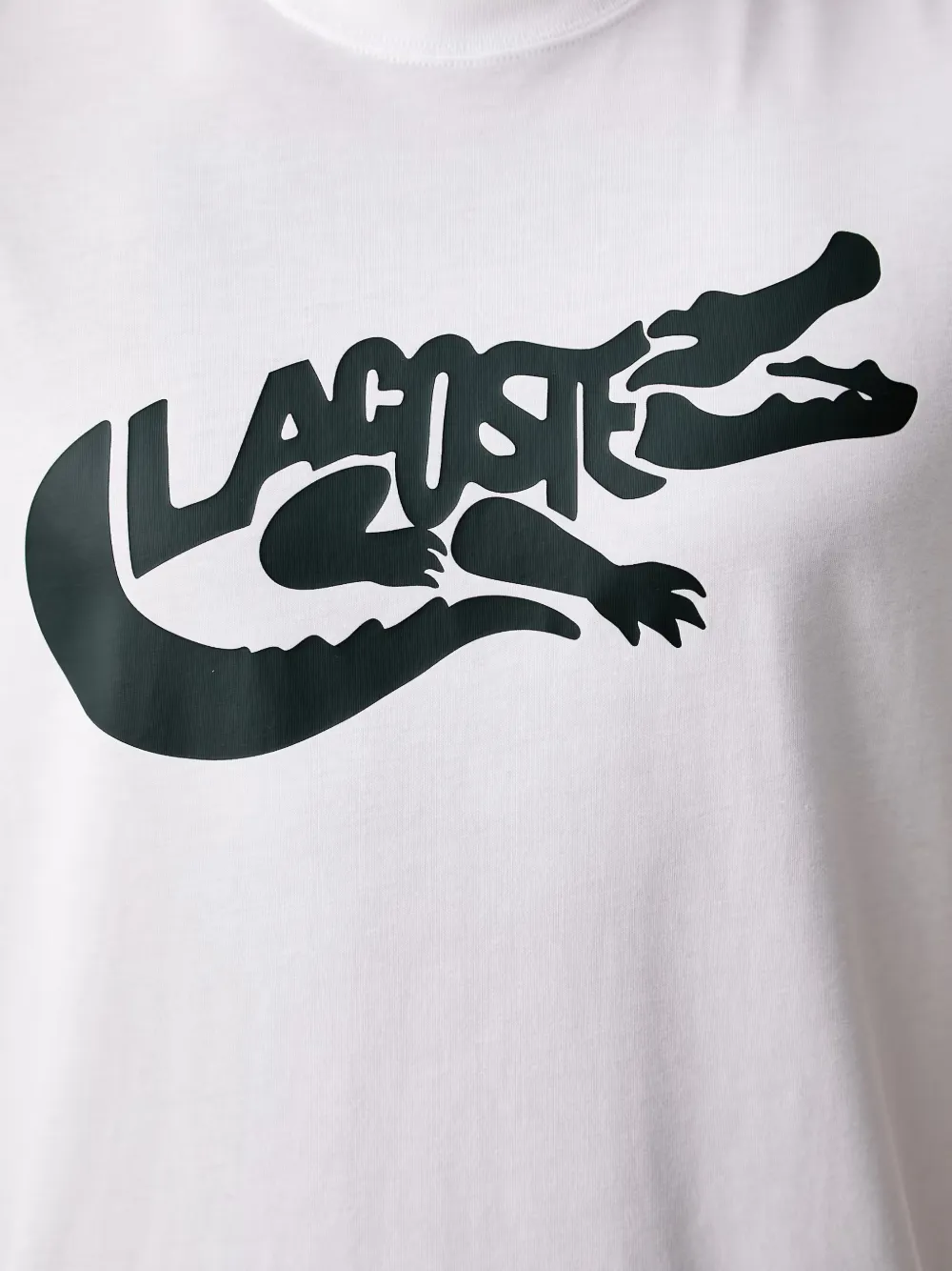Lacoste Classic-fit katoenen T-shirt Wit