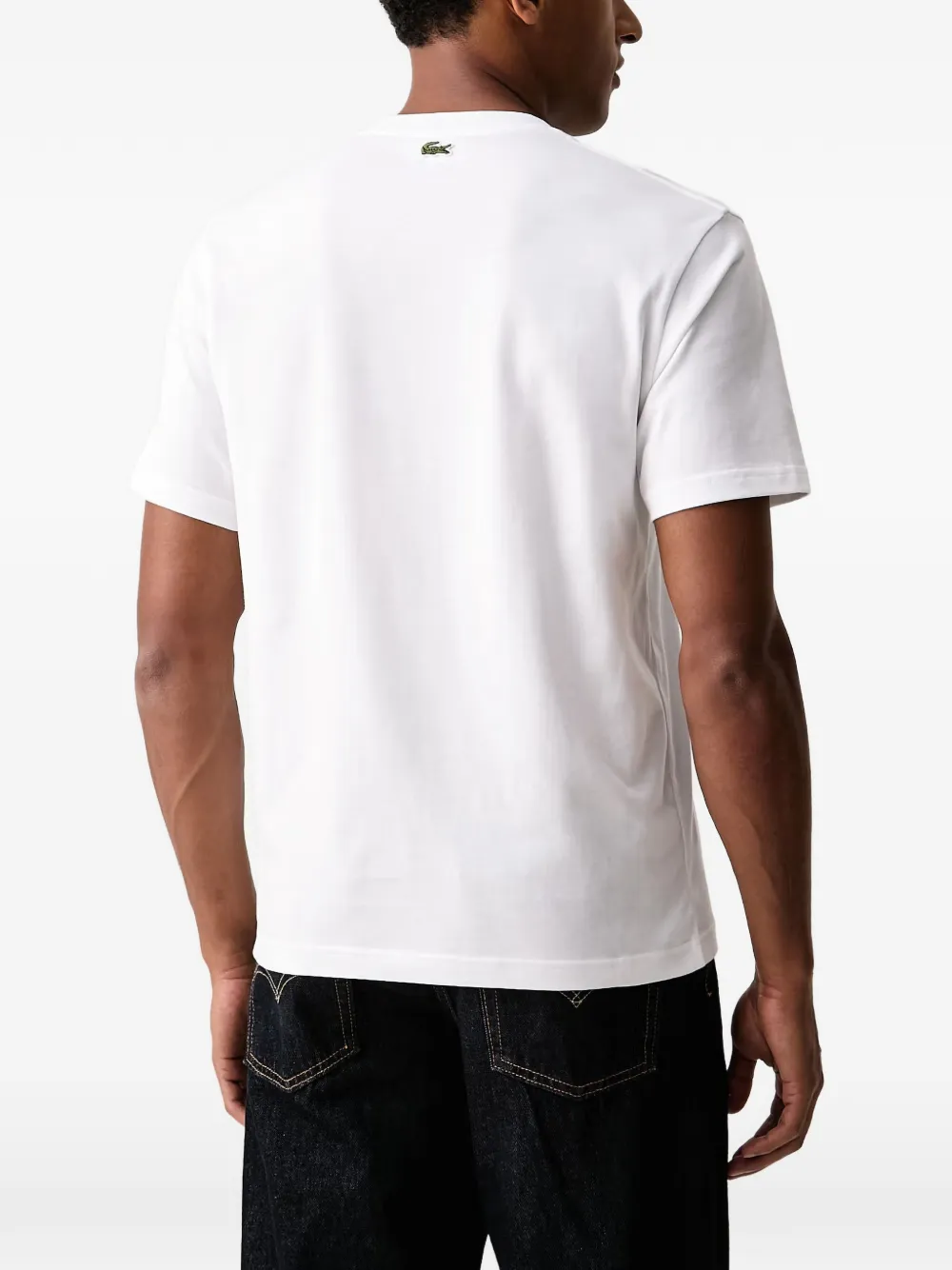 Lacoste Classic-fit katoenen T-shirt Wit