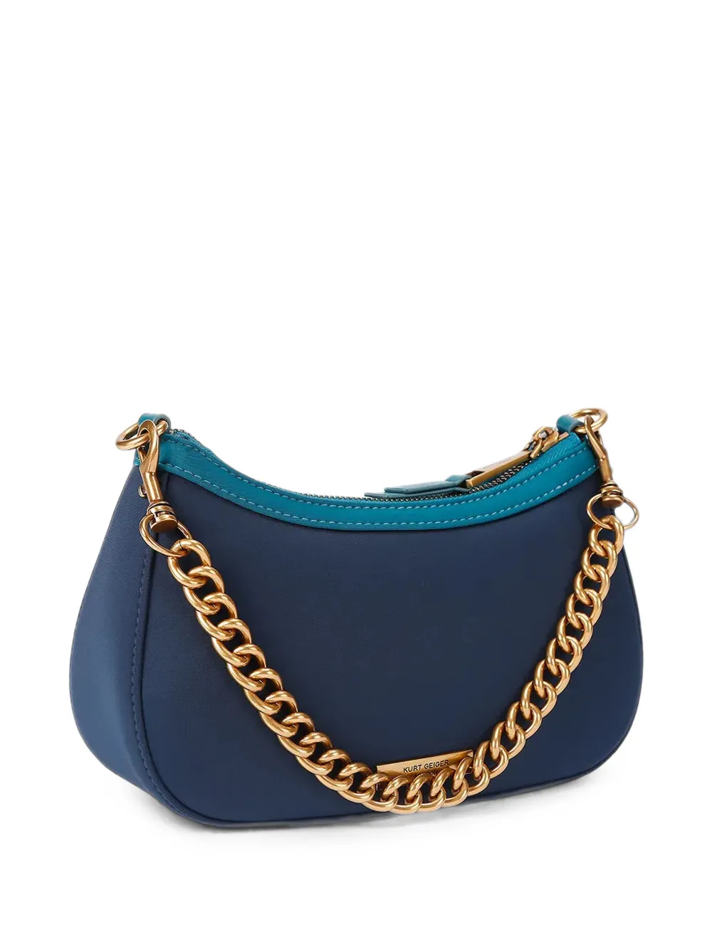 Kurt Geiger London Sloane schoudertas verfraaid met kristallen Blauw