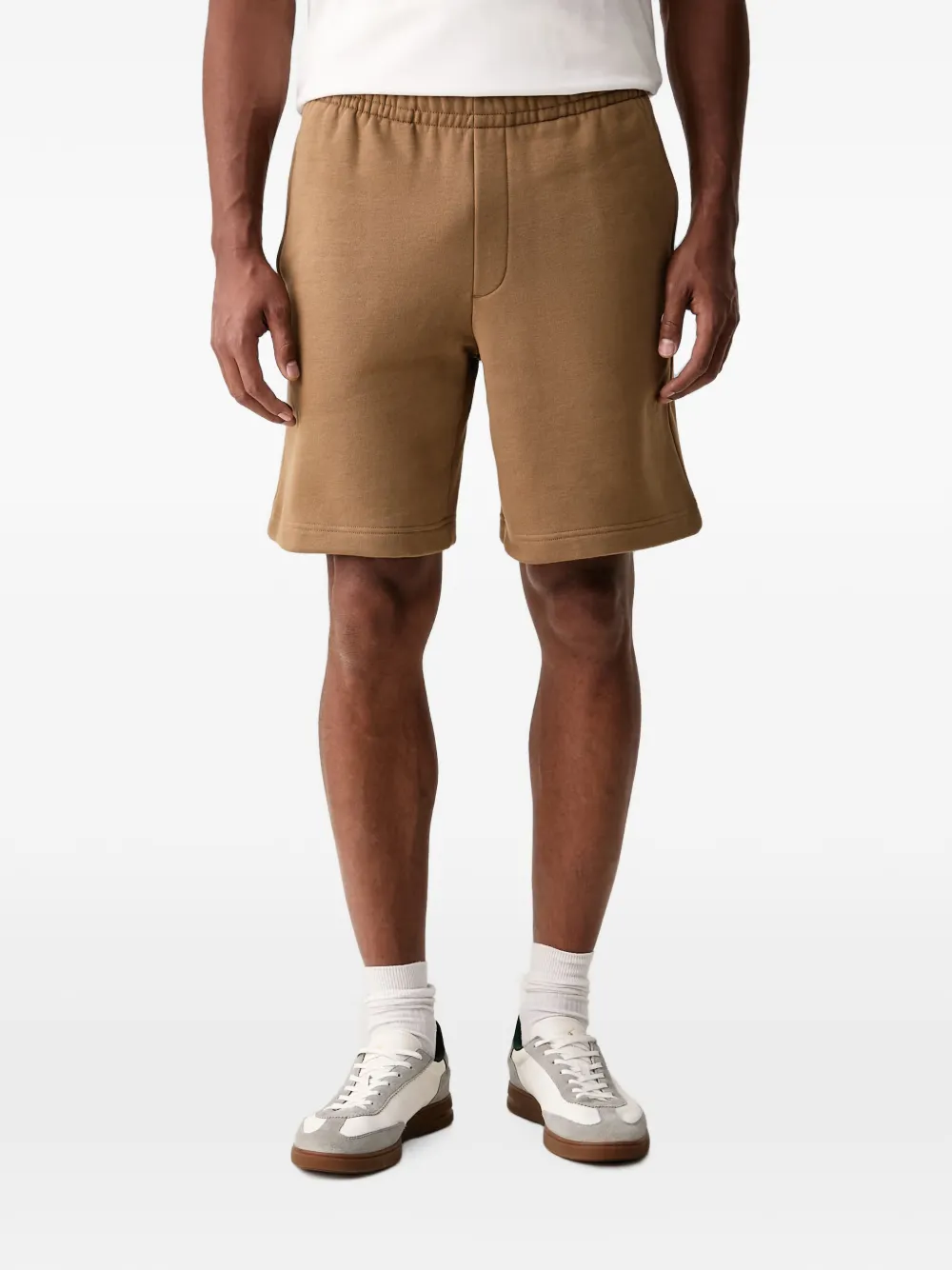 Lacoste logo-patch drawstring-waist shorts