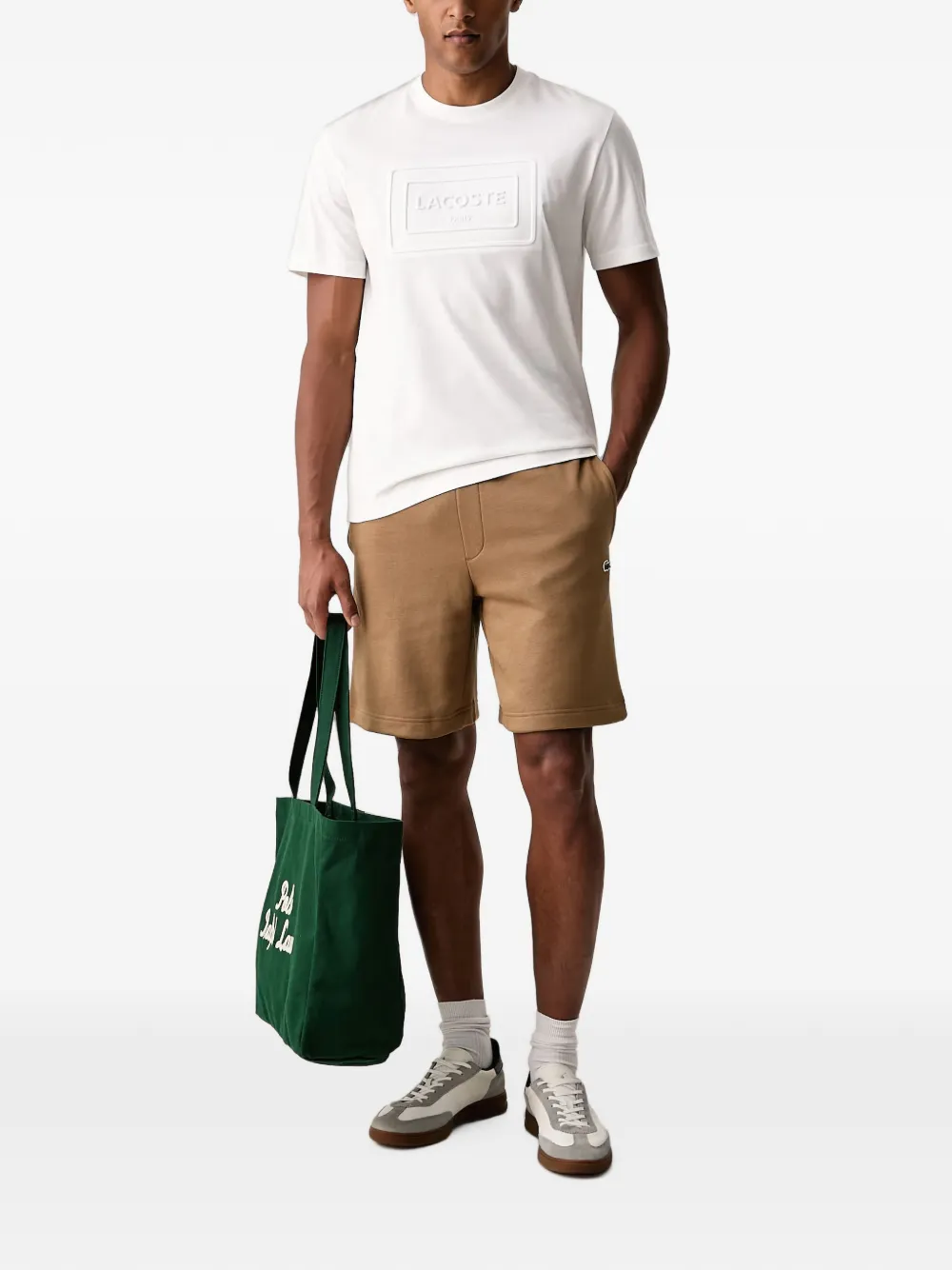 Lacoste Shorts met trekkoord Beige