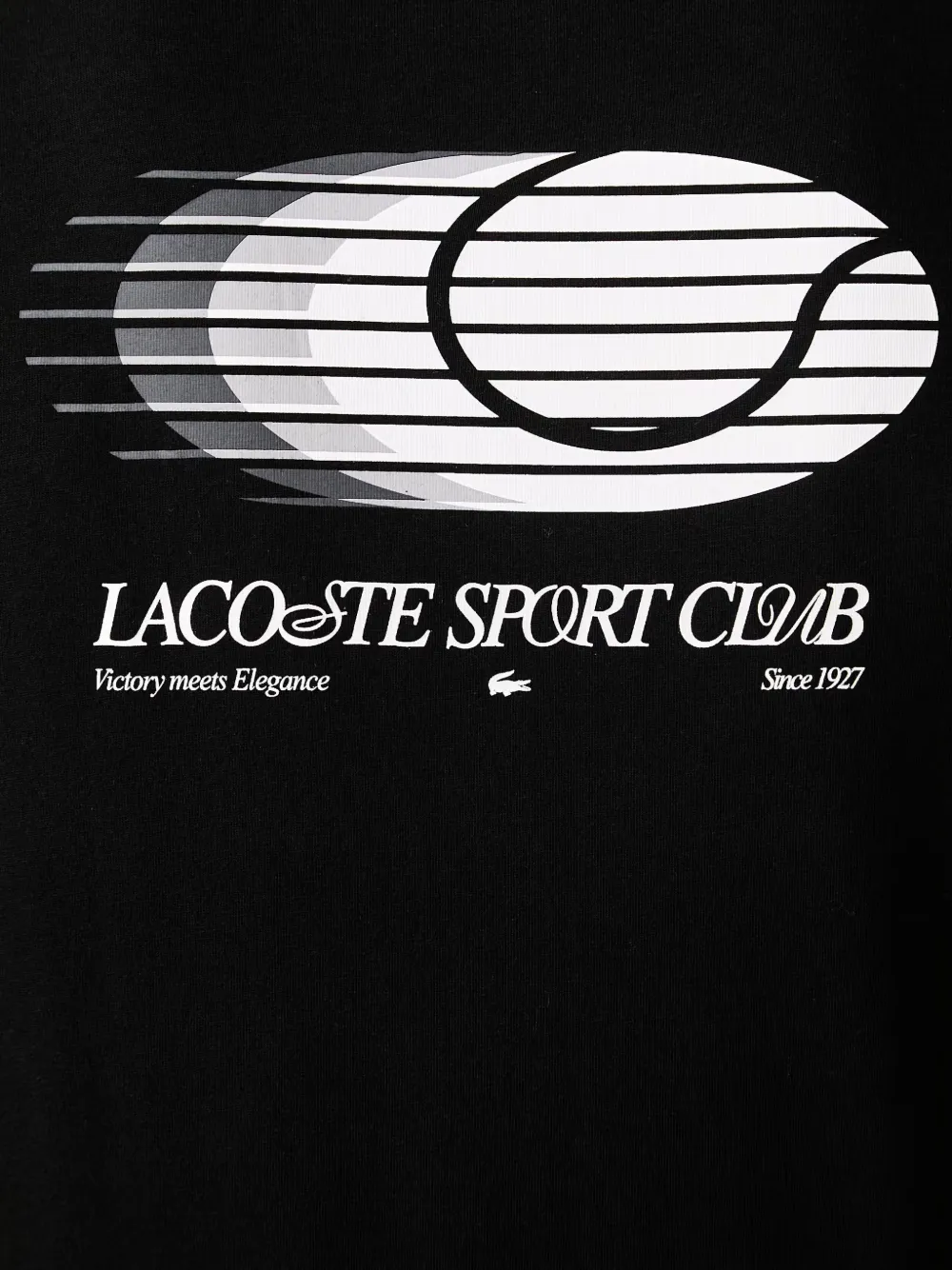 Lacoste Ultra-Dry T-shirt met logo-print Zwart