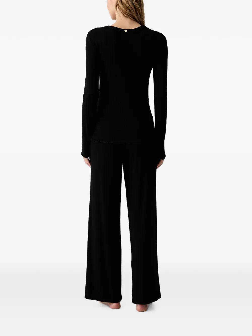 TWINSET ruffle-trim pyjamas Zwart