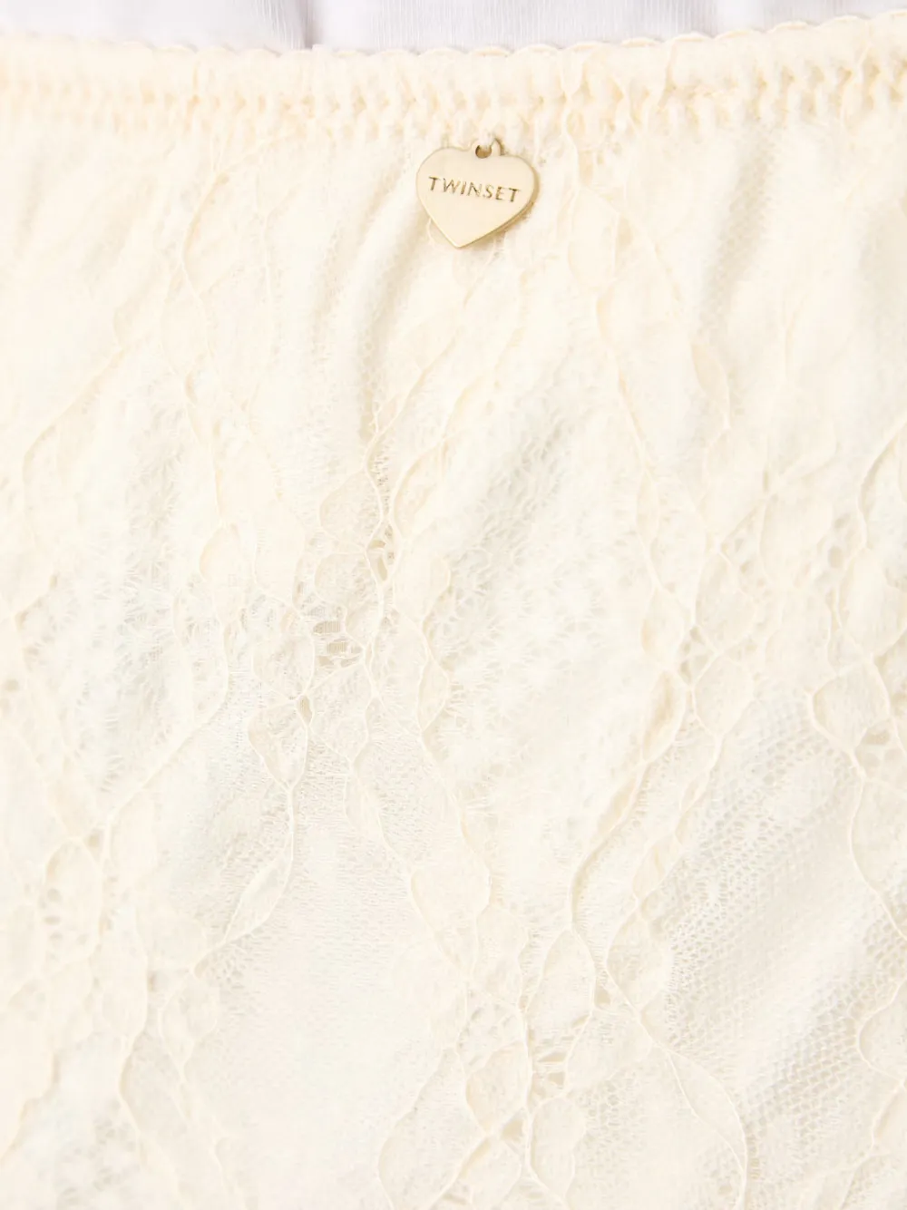 TWINSET Midi-rok met kant Beige
