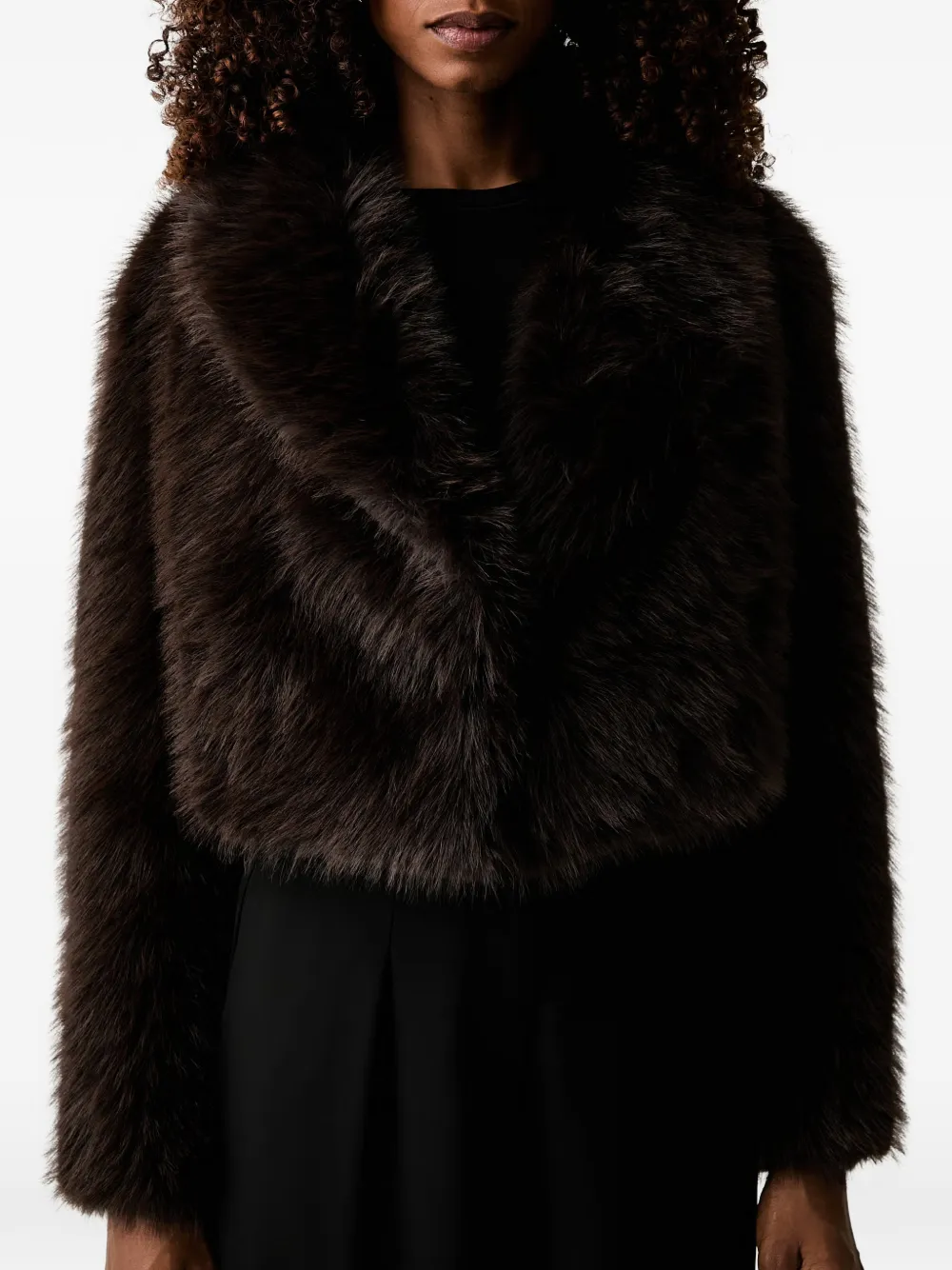TWINSET Jack van imitatiebont Bruin