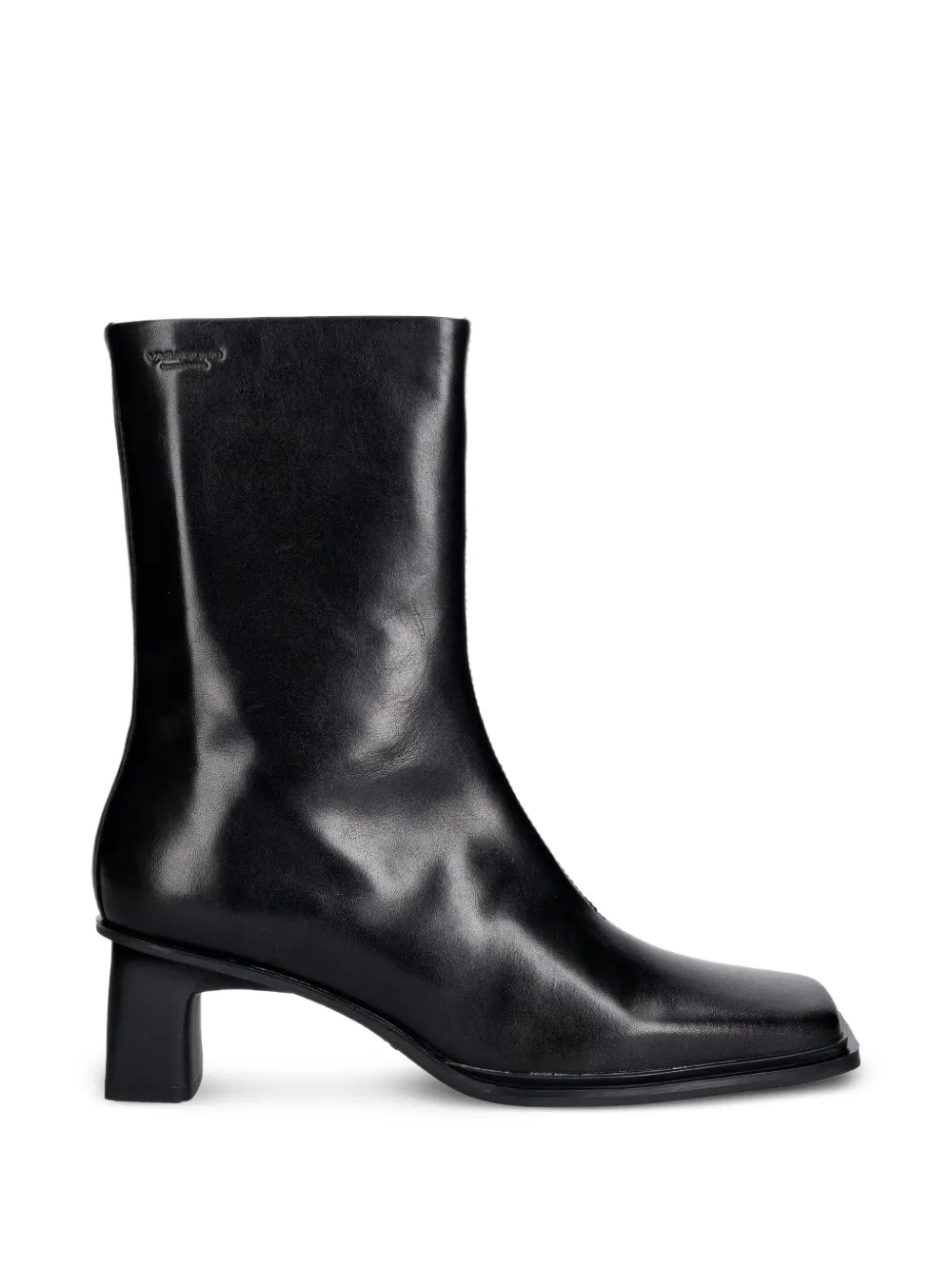 VAGABOND Elvina square-toe leather boots