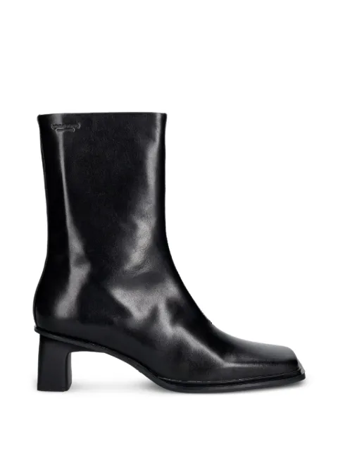 VAGABOND Elvina square-toe leather boots