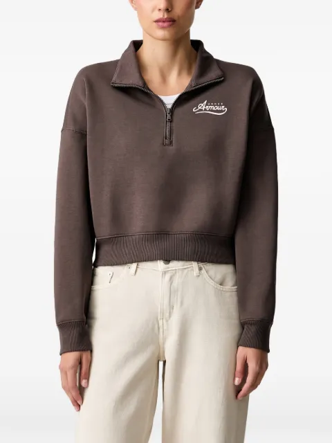 Under Armour sudadera corta Varsity Rival Fleece con logo