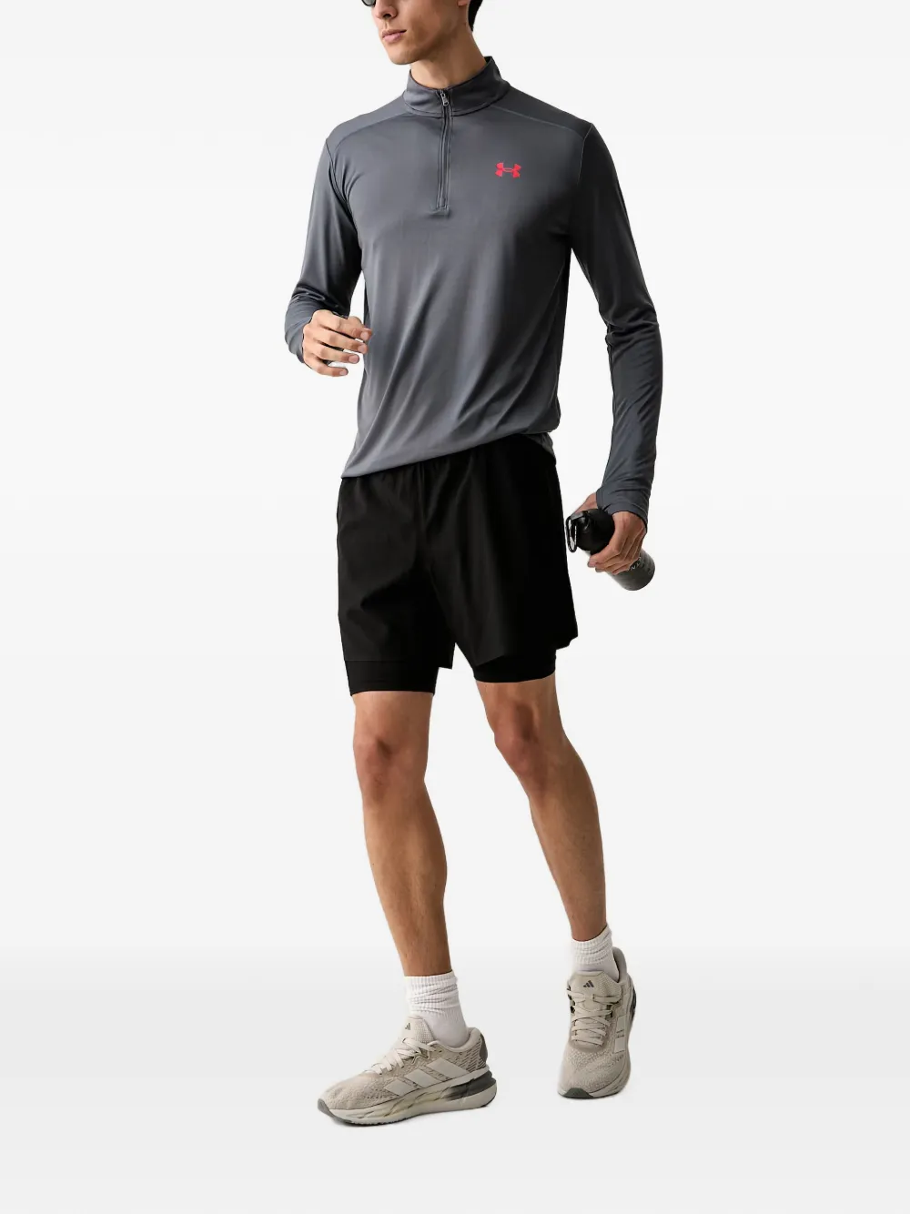 Under Armour UA Vanish Elite gelaagde shorts Zwart