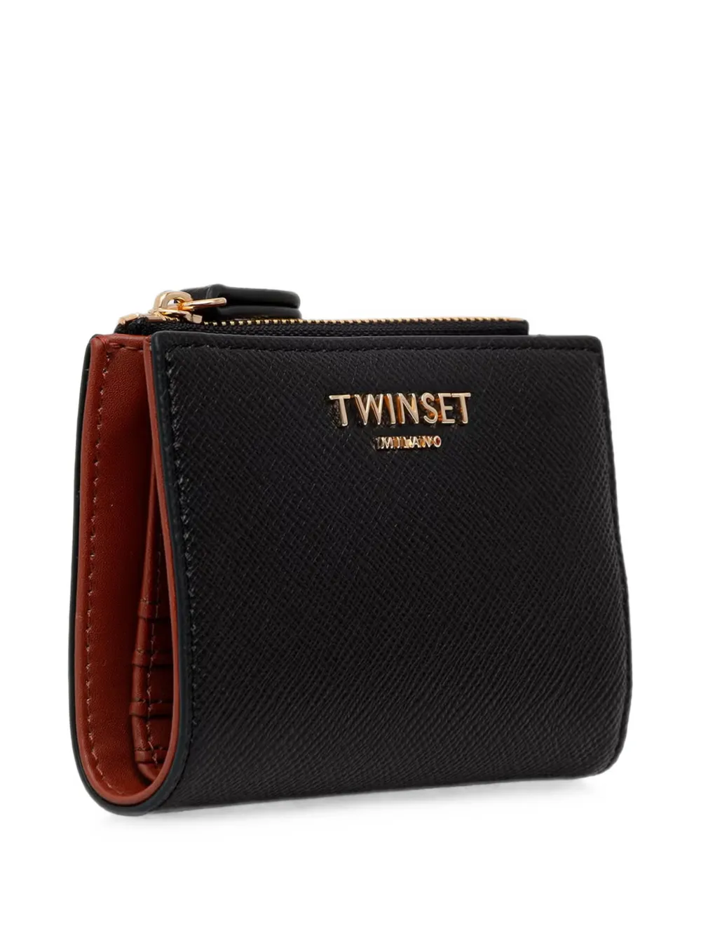 TWINSET Portemonnee met logoplakkaat Zwart