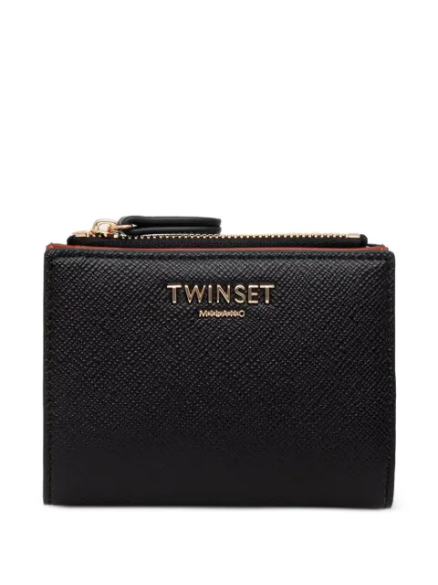 TWINSET logo-plaque bifold wallet